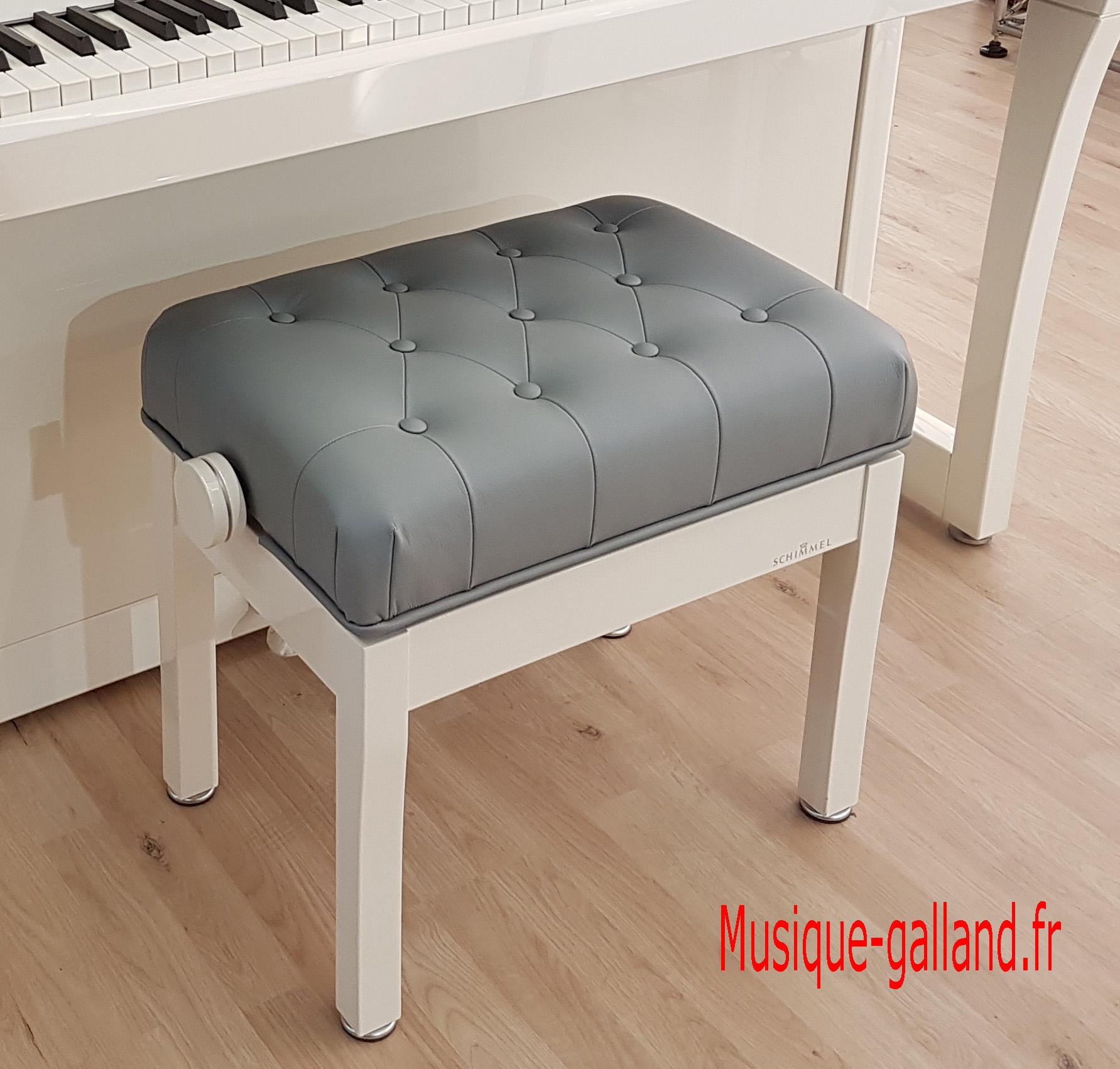 Bk9 cs schimmel laiton blanc cuir gris