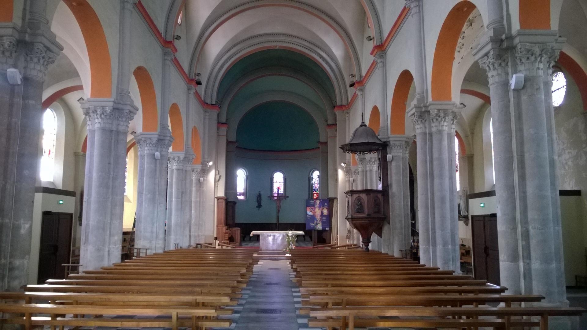 EGLISE Notre DAME ( 1860) à Bourgoin-Jallieu ( Orgue Ecclésia T250 )