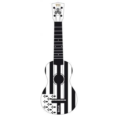 Bzh ukulele soprano flag