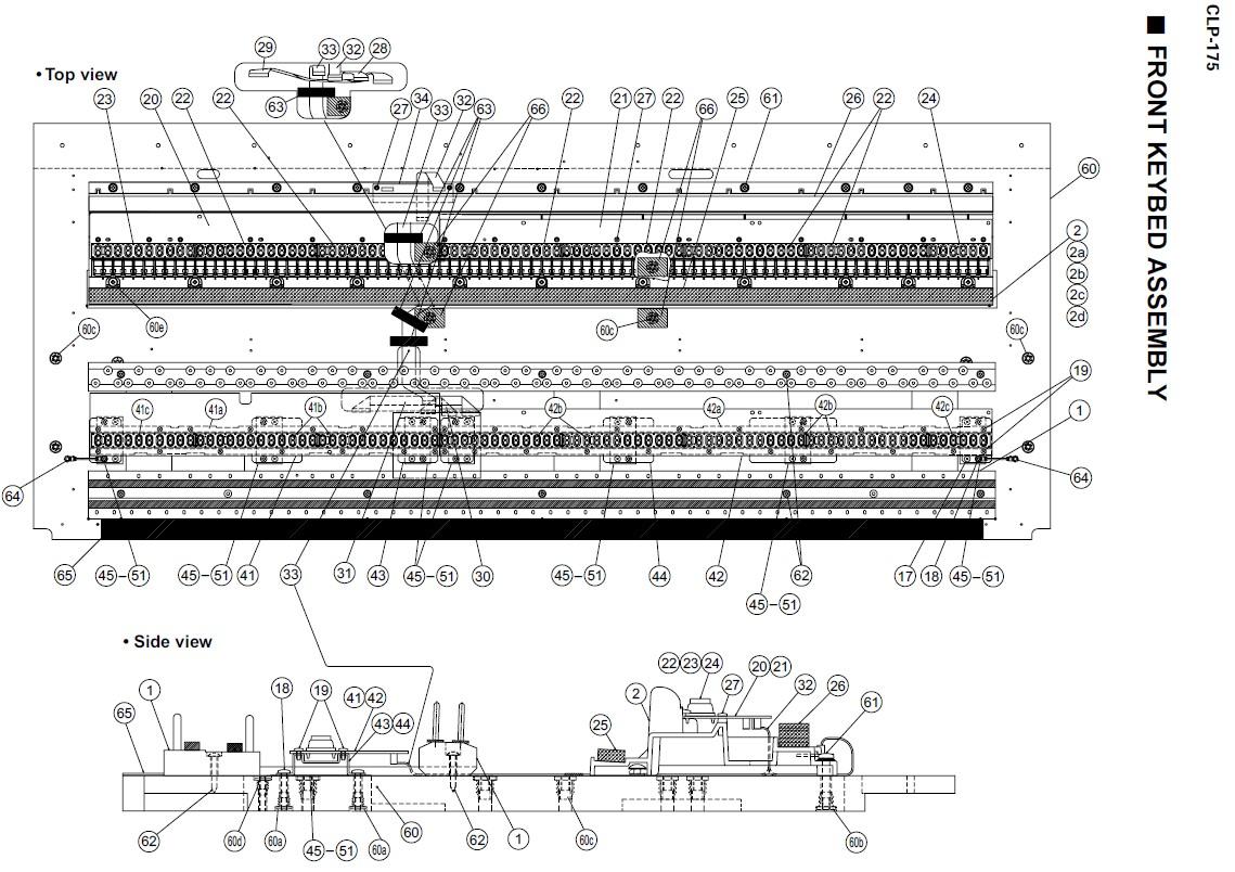 Clp 175 cadre clavier