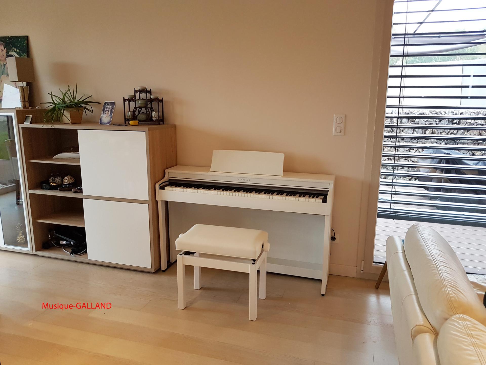 Piano numérique KAWAI CN201-WH finition blanc