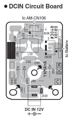 Carte  d'entrée d'alimentation DCIN J111 X8189 #3048