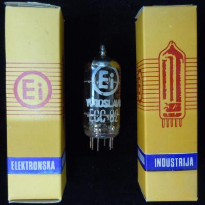 ECC82 / 12AU7    EI Lampe Tube