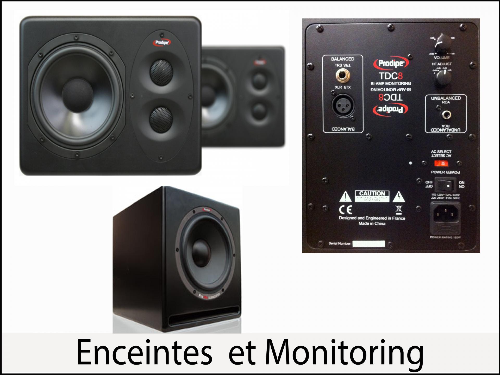 Enceintes et monitoring