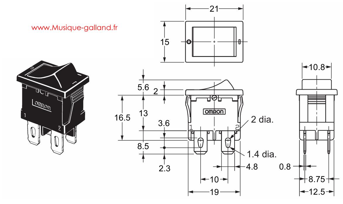Inter double omr noir 19 x 12