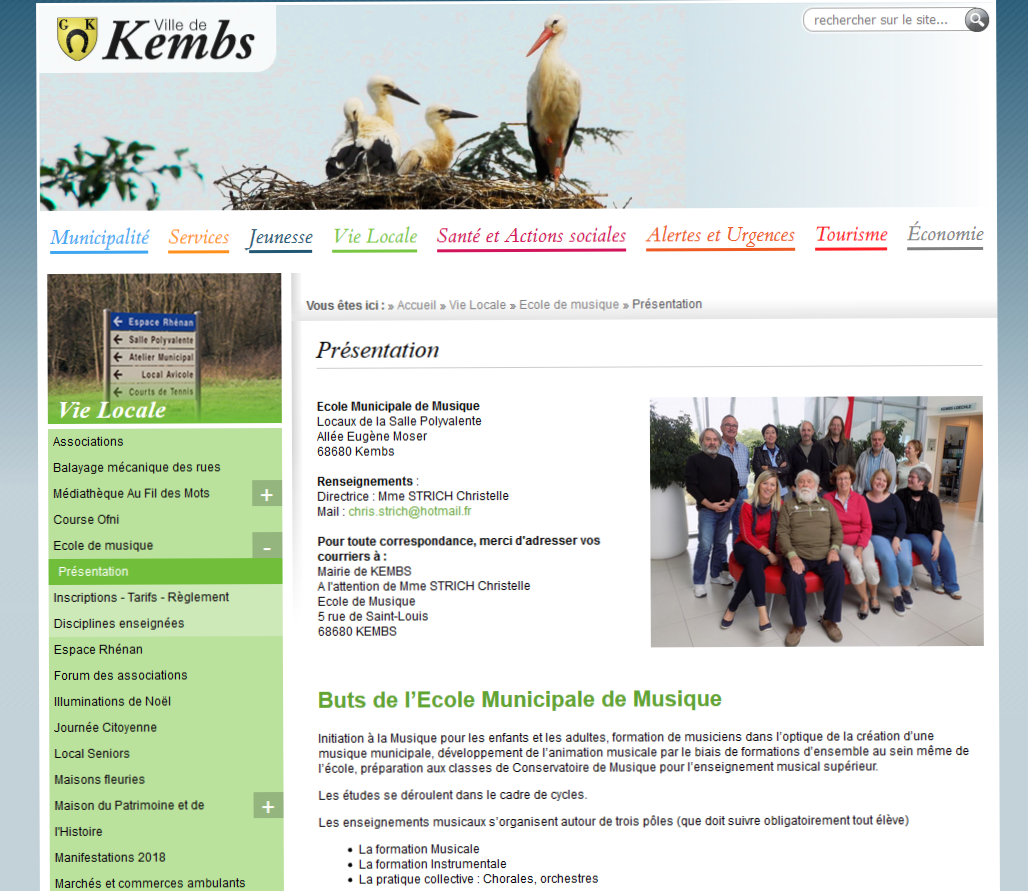 ECOLE de MUSIQUE : KEMBS