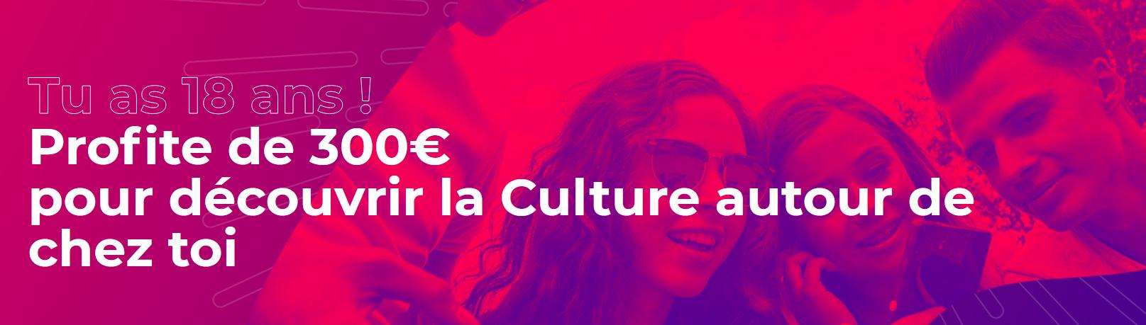 Pass culture 300 banniere