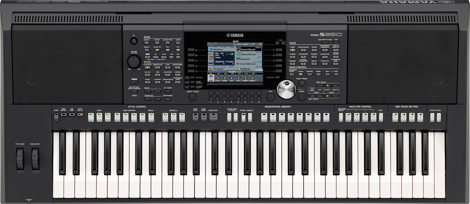 Psr s950 dessus