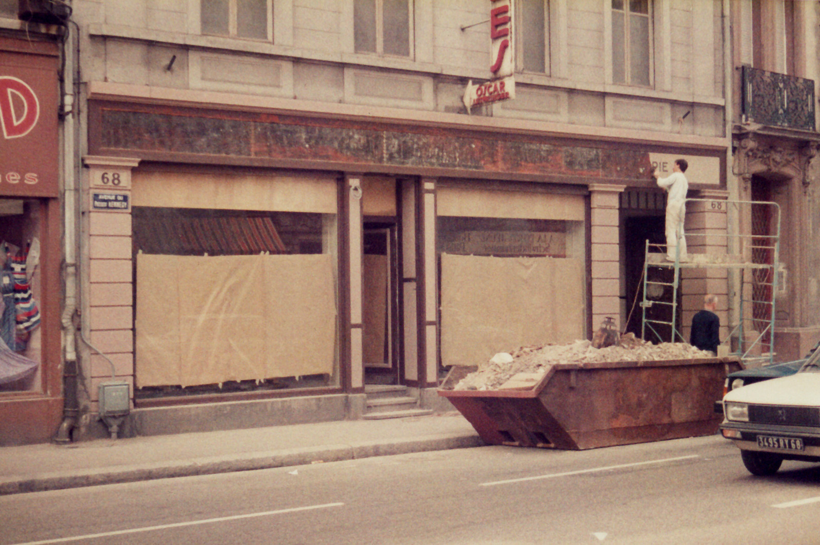 Travaux facade 68 en 1984