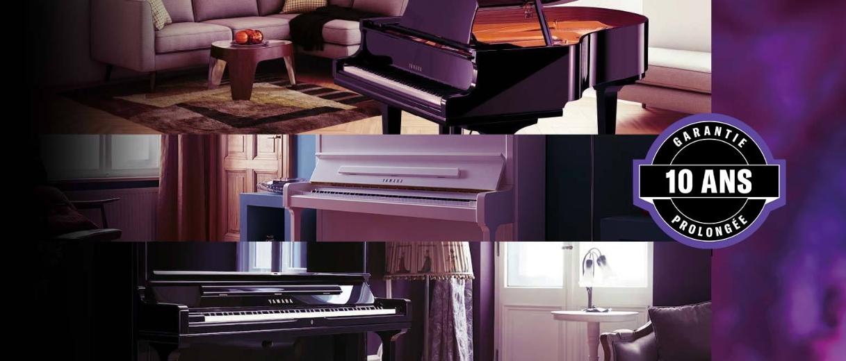Yamaha piano 10 ans de garantie traditionnels